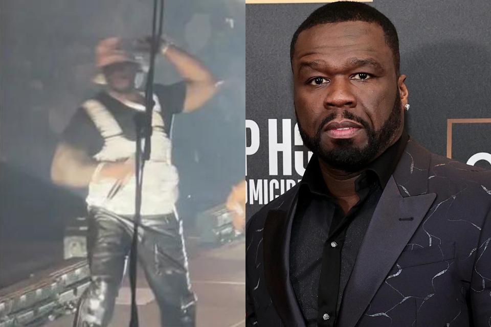 Ataque de fúria: 50 Cent arremessa microfone durante show e acerta fã