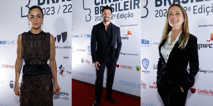 Famosos marcam presença no Grande Prêmio do Cinema Brasileiro