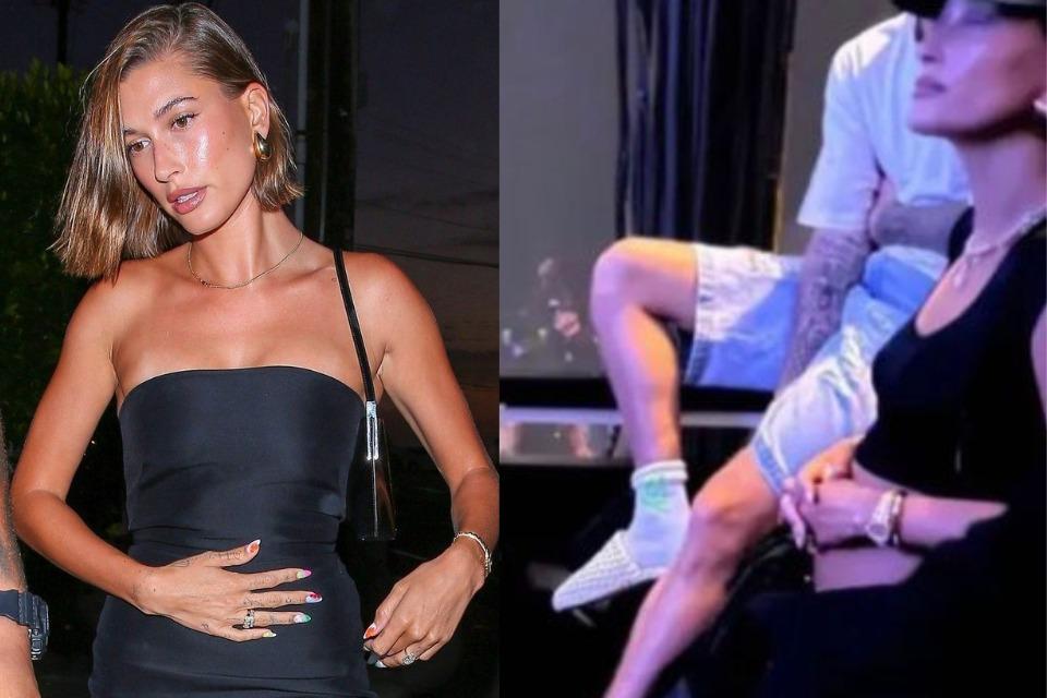 Hailey Bieber grávida? Flagrada com mão na barriga, modelo gera dúvida