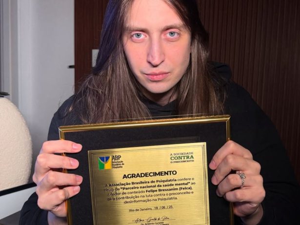 Felca é reconhecido como parceiro da saúde mental pela Associação Brasileira de Psiquiatria