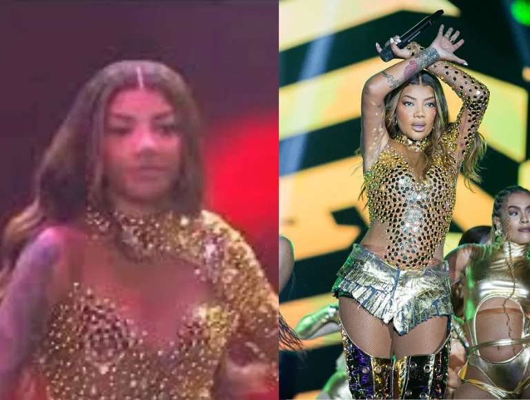 O que rolou? Ludmilla foge de invasor de palco no Réveillon e vira meme na web