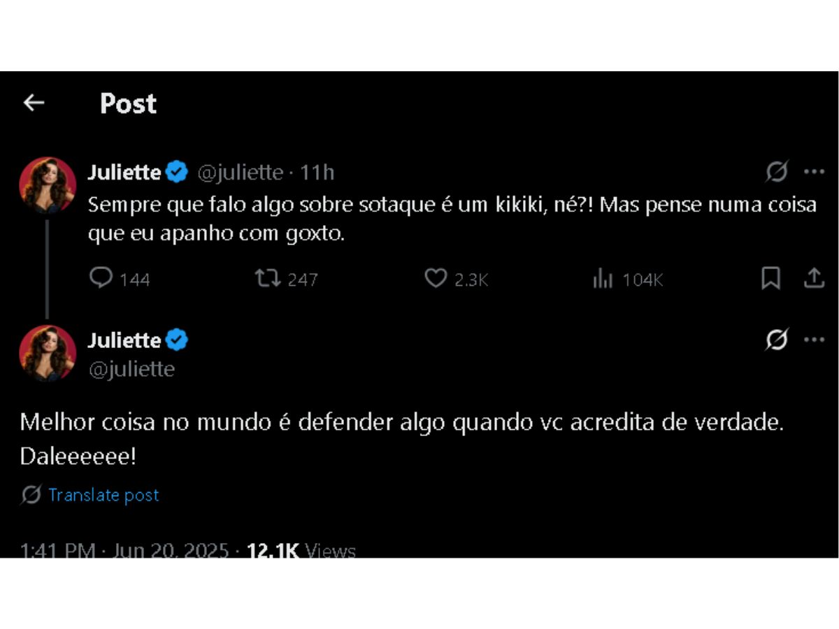 Reprodução: X