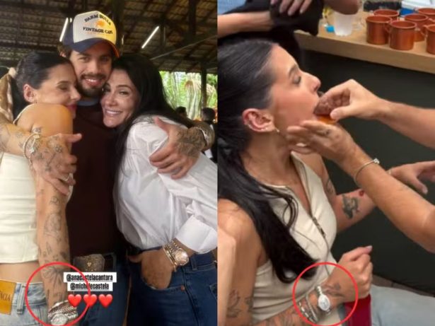Que luxo! Ana Castela ganha relógio avaliado em mais de R$ 300 mil de Zé Felipe