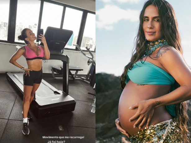 Recuperação incrível: Carol Peixinho posa na academia e exibe corpo 2 meses após o parto
