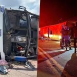 Ônibus tomba na BR-262 e deixa três mortos e 45 feridos no Espírito Santo