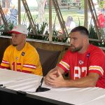 Travis Kelce rouba a cena em treino do Kansas City Chiefs em São Paulo