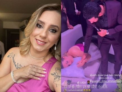 Convidada que cochilou em show de Gusttavo Lima no casamento de Militão se pronuncia