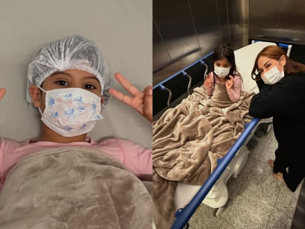 Filha de Maíra Cardi e Arthur Aguiar passa por cirurgia e é internada