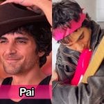 Fábio Jr? Nada! Fiuk faz homenagem para guitarra em publi no Dia dos Pais