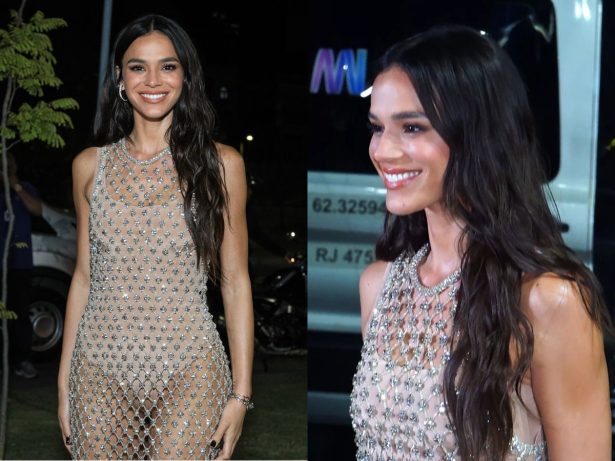 Portal LeoDias acompanha chegada de Bruna Marquezine à festa e revela detalhes do look da atriz
