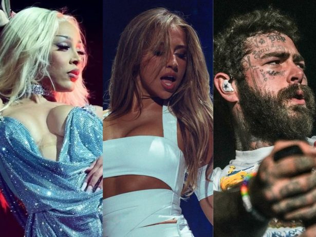 VMA 2025 confirma novos shows com Doja Cat, Tate McRae, Post Malone e mais