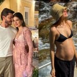 Camila Queiroz mostra cliques da gravidez em viagem romântica à Itália