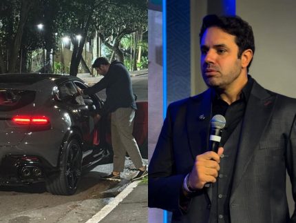 Empresário da indústria farmacêutica, Derek Camargo, é visto com Ferrari de R$ 9 milhões em SP