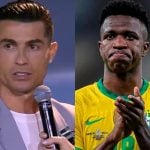 Cristiano Ronaldo diz que Vini Jr. deveria ter ganho a Bola de Ouro: “Injusto”