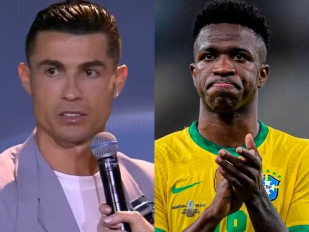 Cristiano Ronaldo diz que Vini Jr. deveria ter ganho a Bola de Ouro: “Injusto”