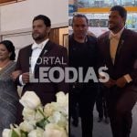 Veja a chegada de Hulk Paraíba à igreja para casamento com Camila Angelo