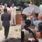 Pro calor ou para bater? Sabrina Sato distribuiu leques para convidados do casamento