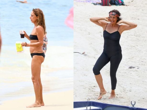 Com direito a altinha com mate, famosos curtem dia de praia no Rio; veja fotos