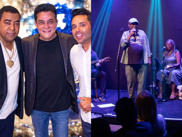 Luiz Carlos, do Raça Negra, comemora aniversário com show de Martinho da Vila