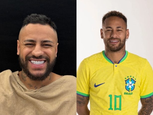Sósia de Neymar gasta até R$50 mil em rinoplastia para reforçar semelhança com o craque
