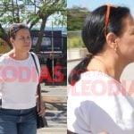 Dona Ruth chega à audiência de conciliação com Murilo Huff