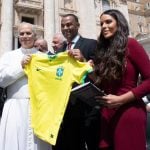 Ex-jogador Cafu e esposa falam de divórcio em encontro com o Papa Leão XIV