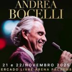 Andrea Bocelli retorna ao Brasil com dois shows em São Paulo em novembro