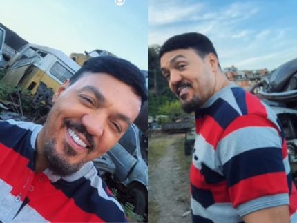 Belo inicia gravações em “Três Graças” e mostra visual novo para a novela