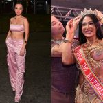 Filha de Belo prestigia coroação de Gracyanne Barbosa como rainha de bateria