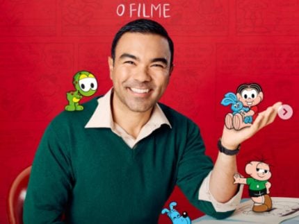 Filho de Mauricio de Sousa refaz imagem icônica do pai em cartaz da cinebiografia