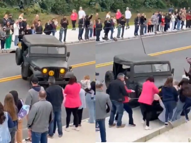 Jipe desgovernado falha o freio e atropela mulheres em desfile de 7 de setembro em SC