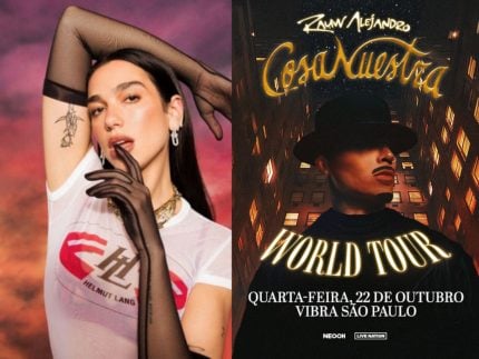 Semana do Cliente: shows de Dua Lipa e Rauw Alejandro no Brasil entram em descontaço