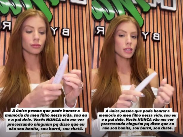 Maria Lina promete processar autores de piadas sobre morte de filho com Whindersson