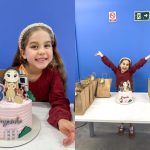 Maya Dias, de “Êta Mundo Melhor!”, comemora aniversário de 8 anos nos Estúdios Globo