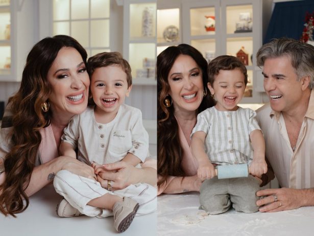 Claudia Raia celebra clima de Natal em família e abre álbum de fotos com Luca