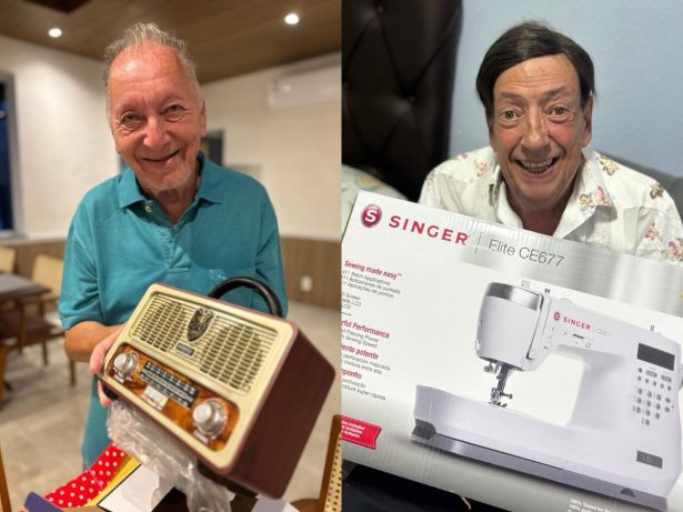 Natal solidário emociona moradores do Retiro dos Artistas com presentes e ceia