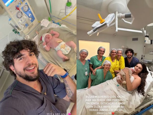 Nascimento de Zuza levou 40 horas de trabalho de parto, revela Nattanzinho
