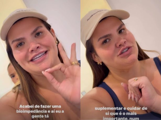 Thais Carla se emociona ao fazer exame e comemora perda de 23 kg de gordura
