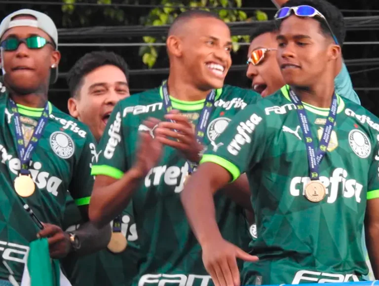 Endrick foi bicampeão brasileiro com o Palmeiras no ano passado. Foto: Reprodução