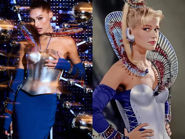 Para o baile da Vogue, Sasha Meneghel recria roupa de Xuxa de 35 anos atrás