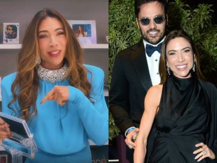 Patricia Abravanel sem aliança nesta quarta (16) e ao lado do marido, Fábio Faria