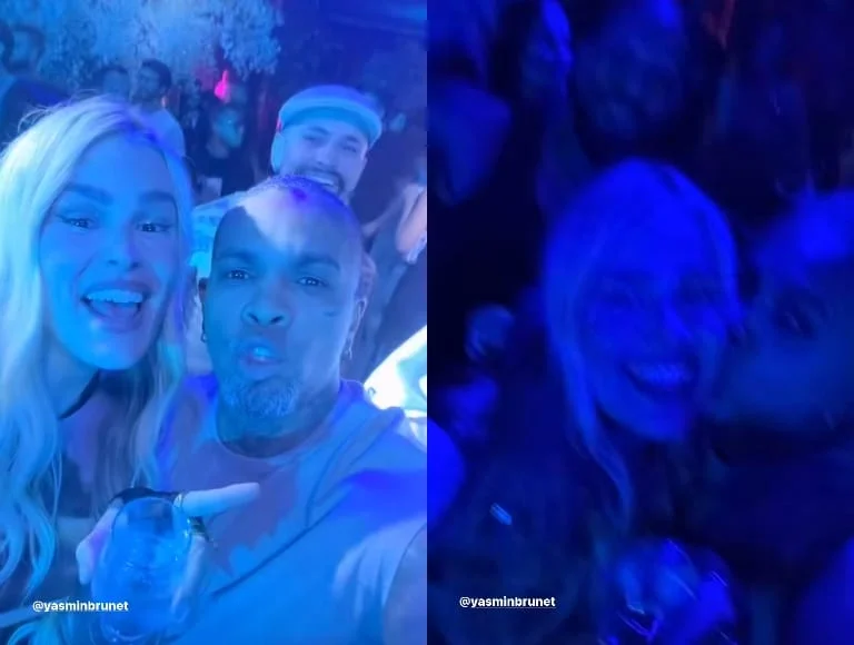 Yasmin e Rodriguinho fazem as pazes em festa da modelo para ex-BBB”/s