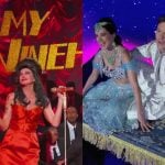 Rodrigo Faro vence “Batalha do Lip Sync” contra Luciana Gimenez após voar no palco do “Domingão”