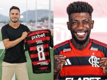 Novos reforços, Saúl e Emerson Royal serão apresentados pelo Flamengo no Maracanã