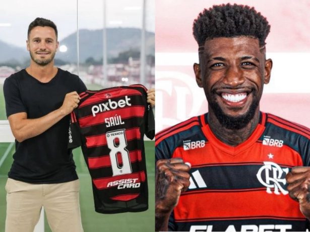 Novos reforços, Saúl e Emerson Royal serão apresentados pelo Flamengo no Maracanã