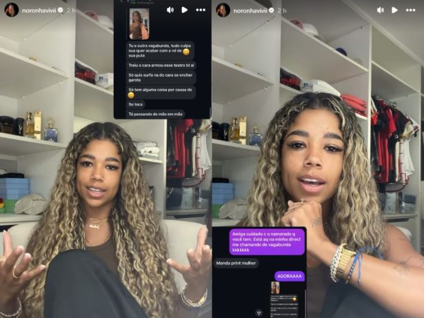 Vivi Noronha reage a ataques na web e expõe agressor à namorada