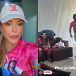 Poliana Rocha flagra Ana Castela e Zé Felipe curtindo juntos durante viagem em família