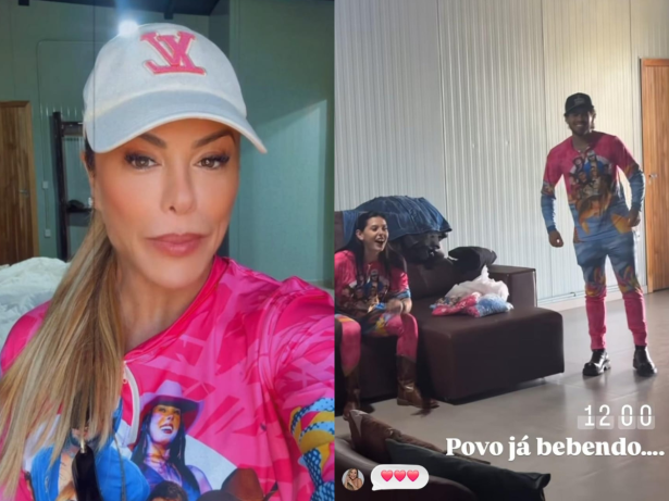 Poliana Rocha flagra Ana Castela e Zé Felipe curtindo juntos durante viagem em família