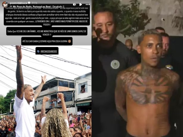 “Se atacarem de novo, a gente vai lutar”, diz MC Poze do Rodo