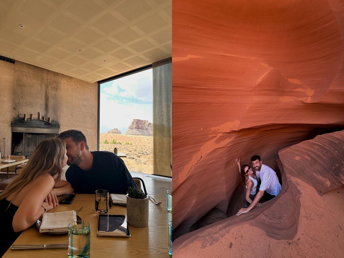 Gerard Piqué em viagem pelo Arizona, nos Estados Unidos, com Clara Chía, sua atual namorada / Reprodução: Instagram 